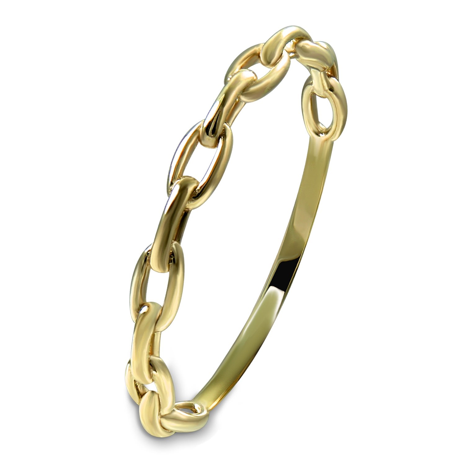 GoldDream zarter Gold Ring Chain Gr.58 333er Gelbgold Damen GDR561Y58