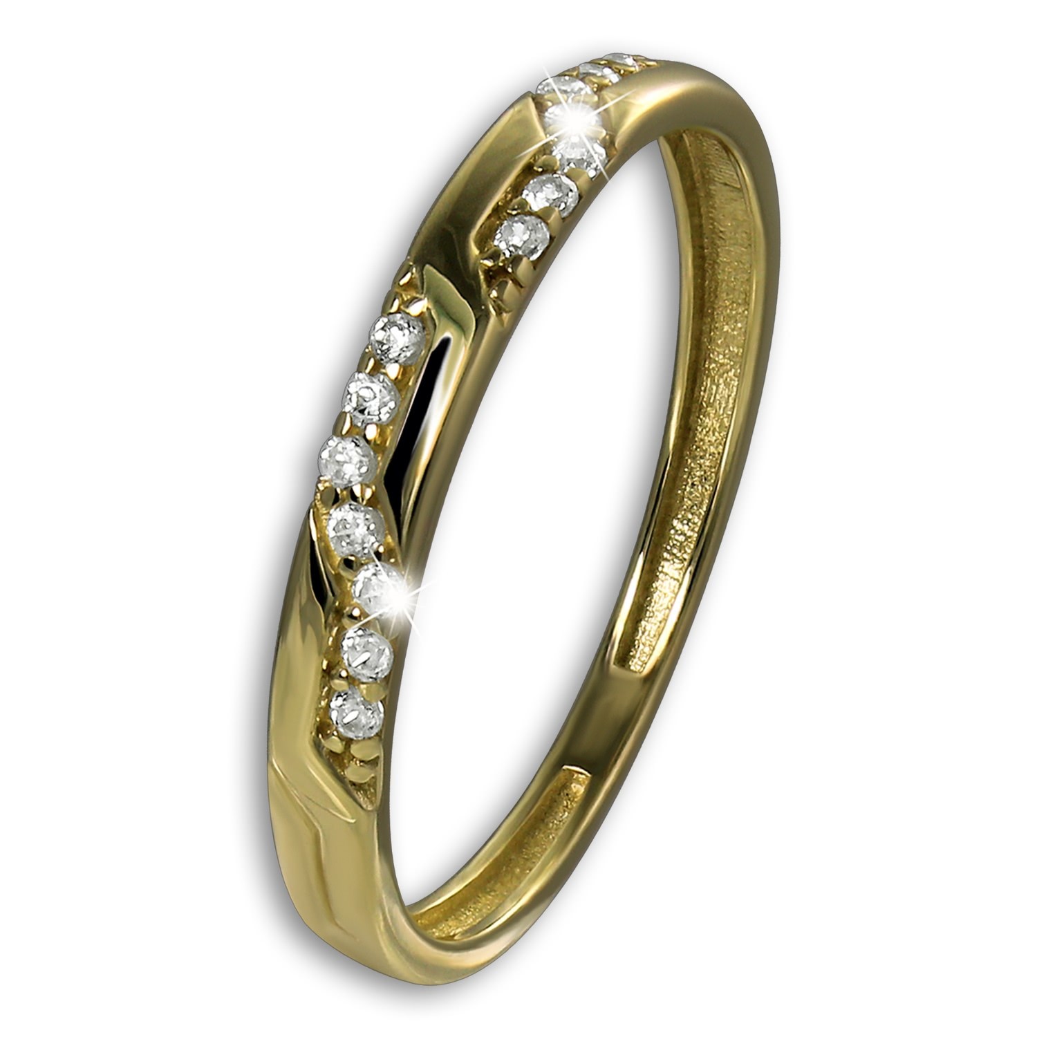GoldDream Gold Ring Glamour Gr.58 333er Zirkonia Gelbgold Damen GDR567Y58