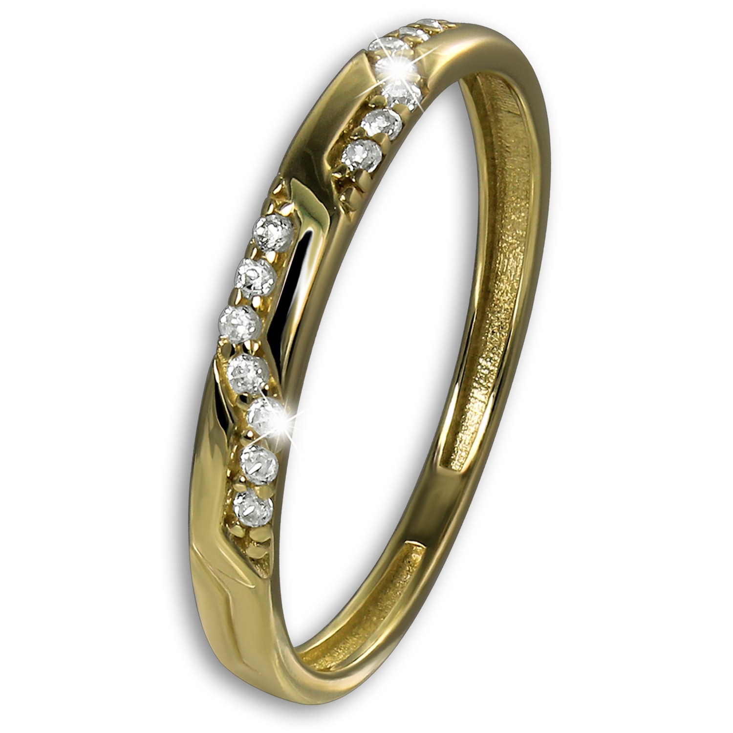 GoldDream Gold Ring Glamour Gr.62 333er Zirkonia Gelbgold Damen GDR567Y62
