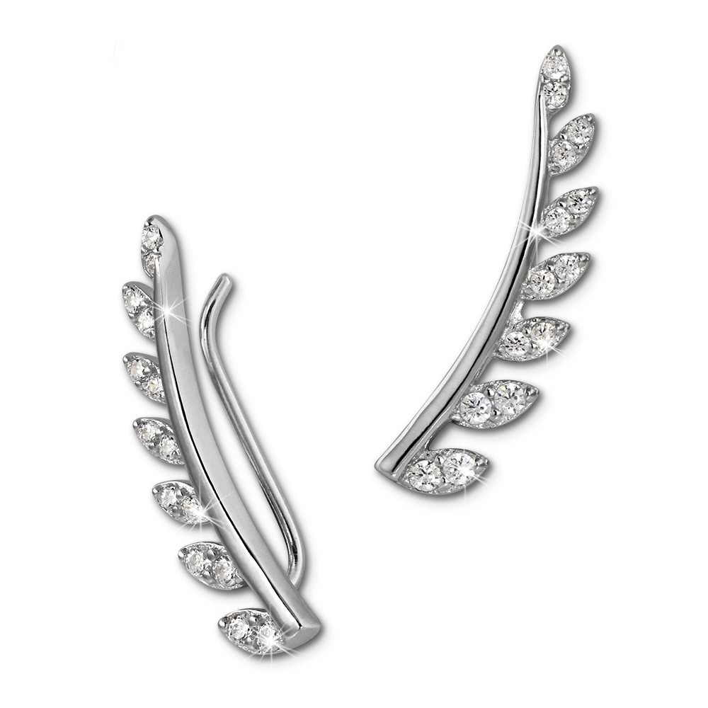 SilberDream Ear Cuff Blätter Ohrringe Ohrklemme 925 Sterling Silber GSO456W