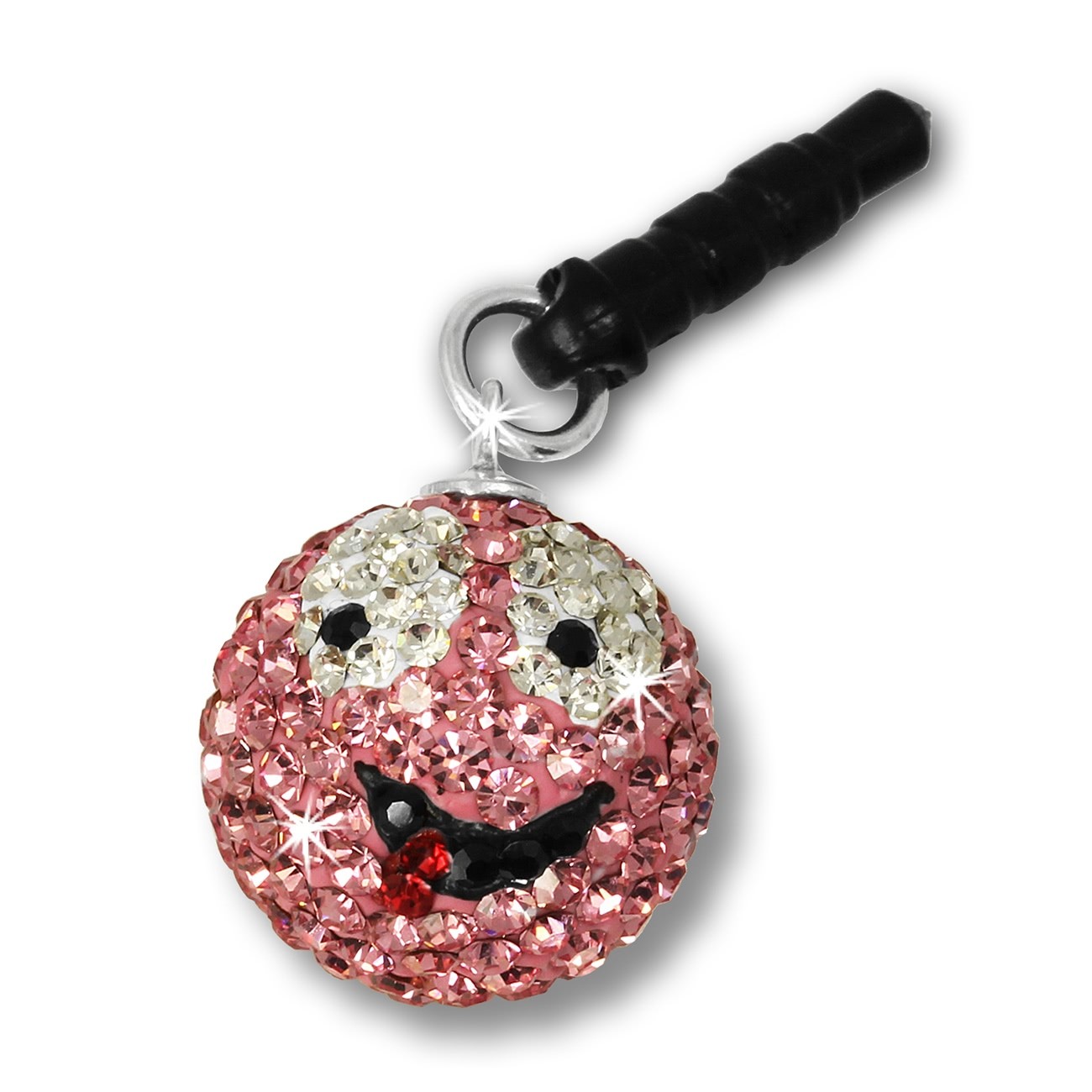 SilberDream Smiley Handy Anhänger rosa Zirkonia 925er Silber GST001A