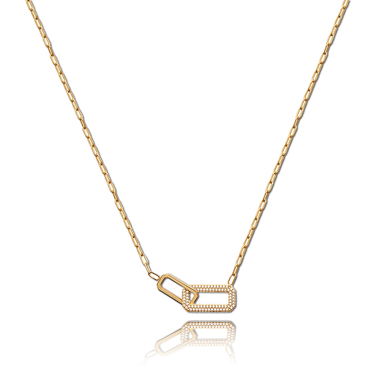 Balia Halskette plain Zirkonia Karabinerverschluss Balia Halsketten JBEK105V