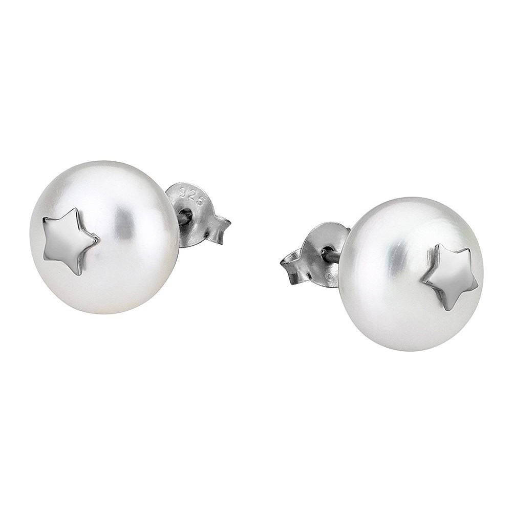 LOTUS Silver Ohrstecker Stern 925 Silber LP1280-4/1 Perle Pearls JLP1280-4-1