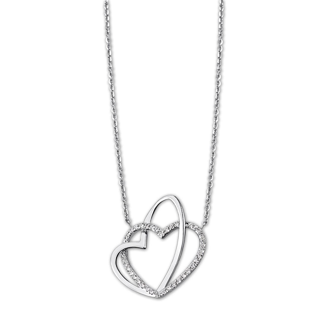 LOTUS Silver Halskette Herzen 925 Silber LP1285-1/1 Zirkonia Moments JLP1285-1-1