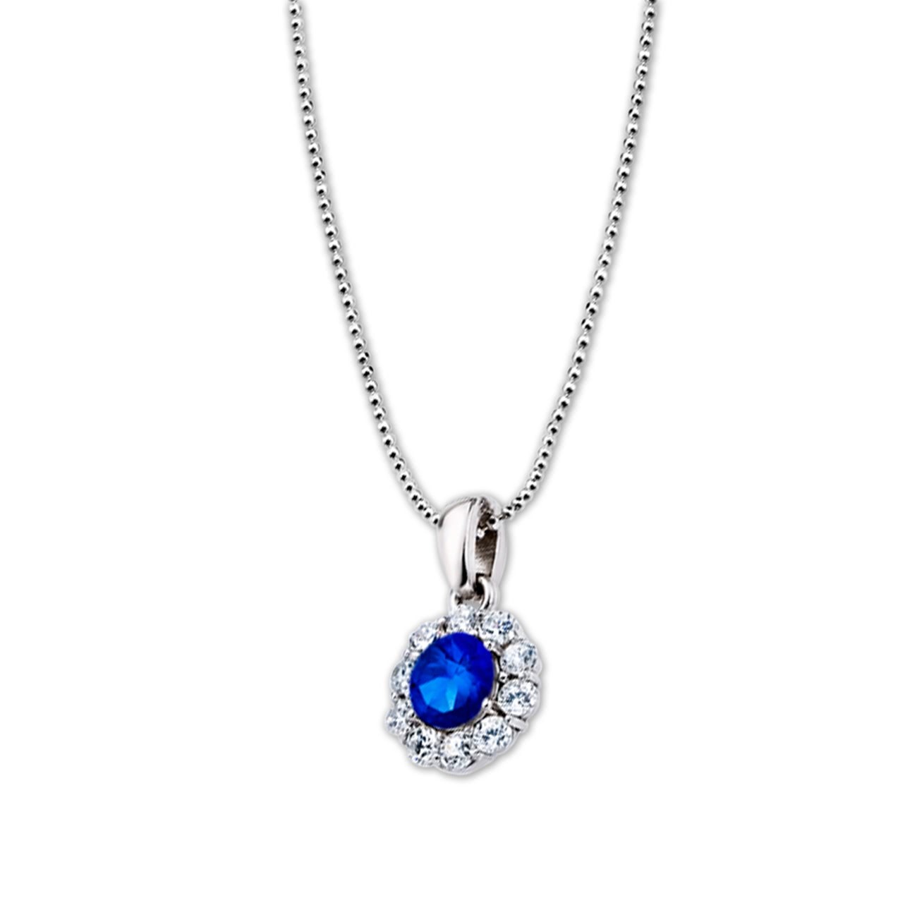 LOTUS Silver Halskette 925 Silber LP1290-1/2 blau Zirkonia Essential JLP1290-1-2