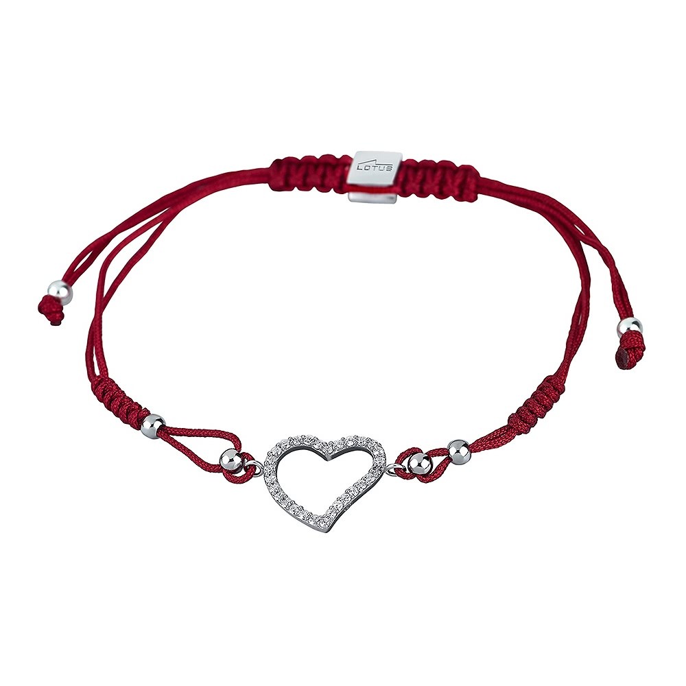 LOTUS Silver Armband Herz 925 Silber LP1519-2/1 rot Zirkonia Moments JLP1519-2-1