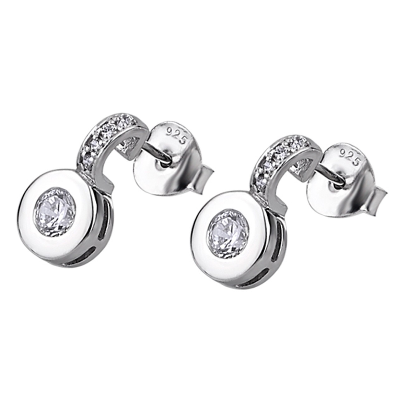 LOTUS Silver - Damen Ohrring Zirkonia weiß Ohrstecker aus 925 Silber JLP1546-4-1