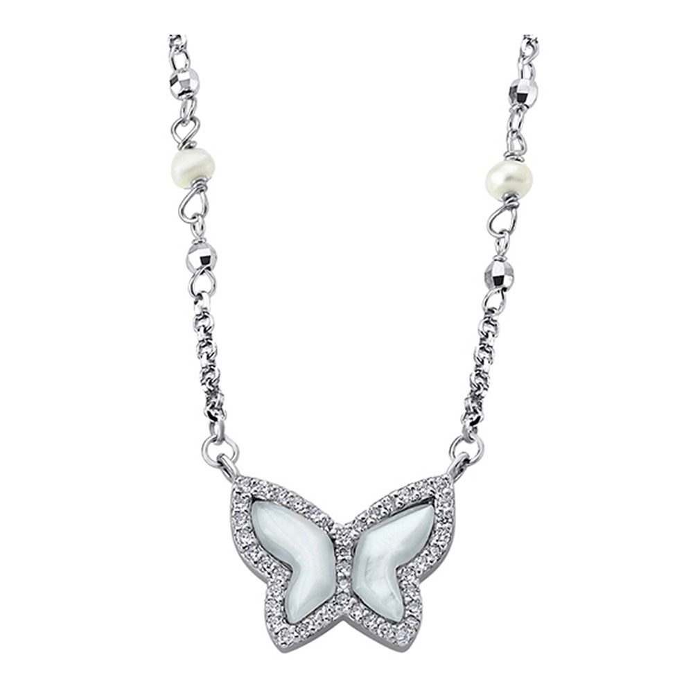 LOTUS Silver Halskette Schmetterling 925 Silber LP1615-1/1 Zirkonia JLP1615-1-1