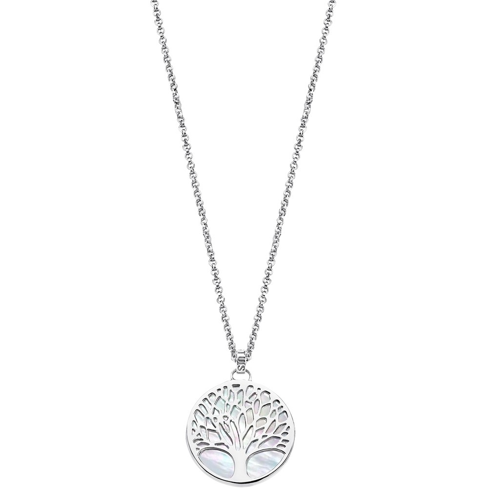 LOTUS Silver - Damen Halskette Lebensbaum perlmutt aus 925 Silber JLP1678-1-1
