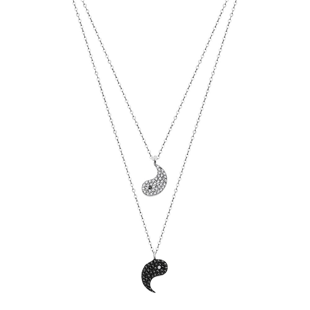 LOTUS Silver - Damen Halskette Yin und Yang aus 925 Silber JLP1680-1-5