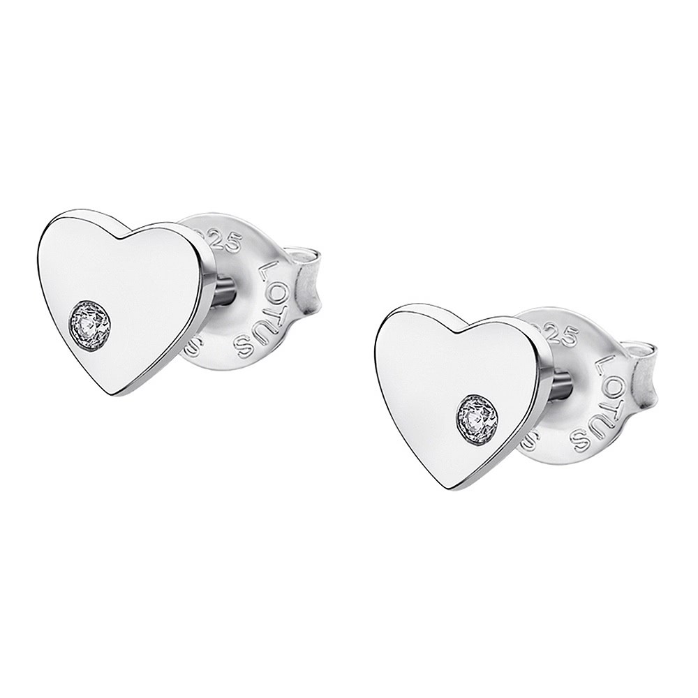 LOTUS Silver Ohrstecker Herz 925 Silber LP1715-4/1 Zirkonia Mystic JLP1715-4-1