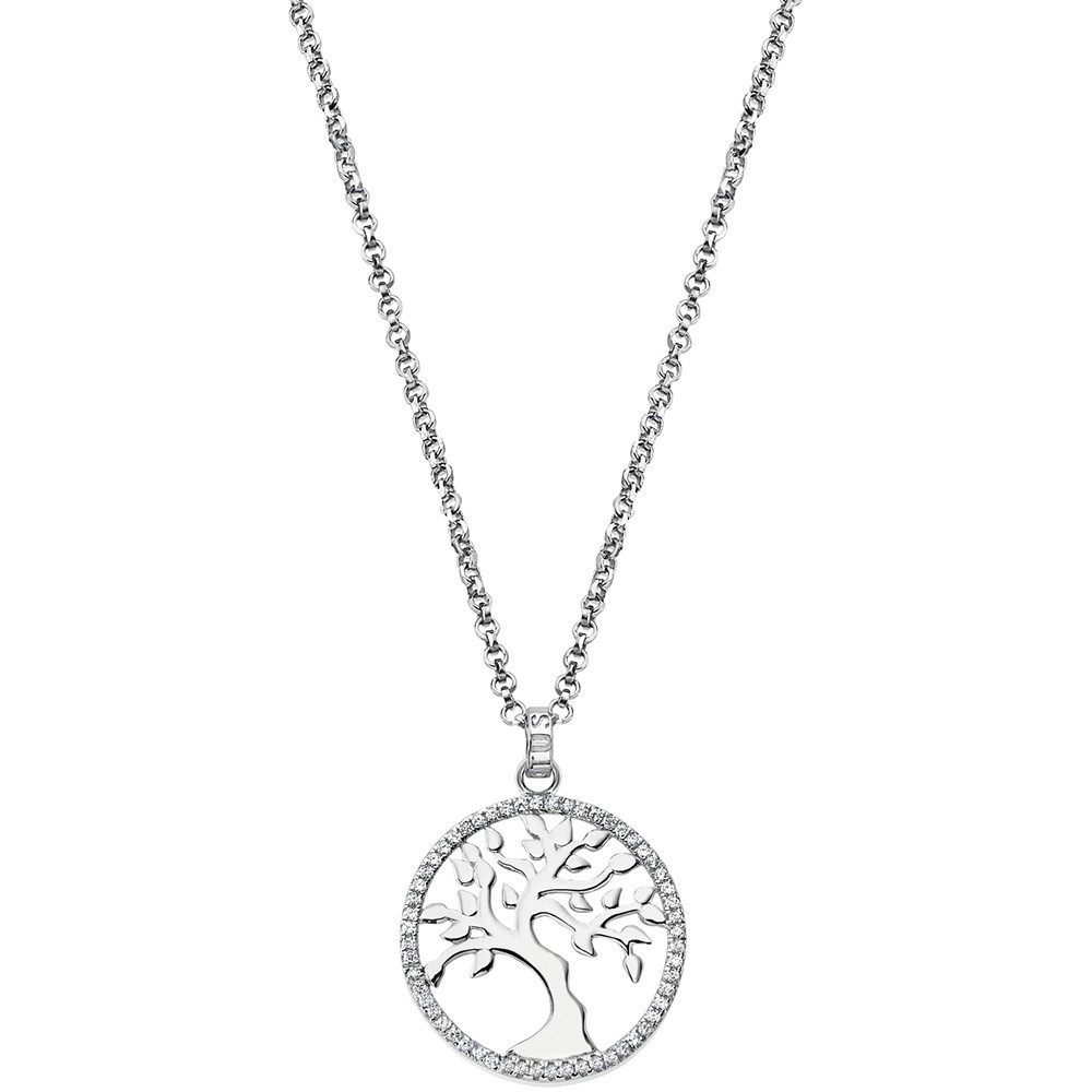 LOTUS Silver - Damen Halskette Lebensbaum weiß aus 925 Silber JLP1778-1-1
