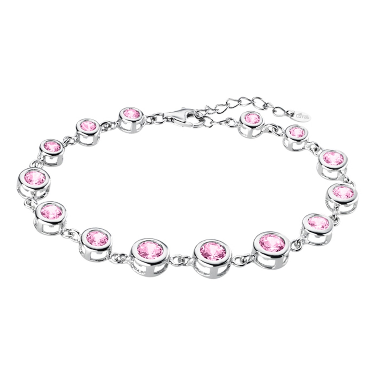 LOTUS Silver - Damen Armband Zirkonia rosa aus 925 Silber JLP1787-2-2