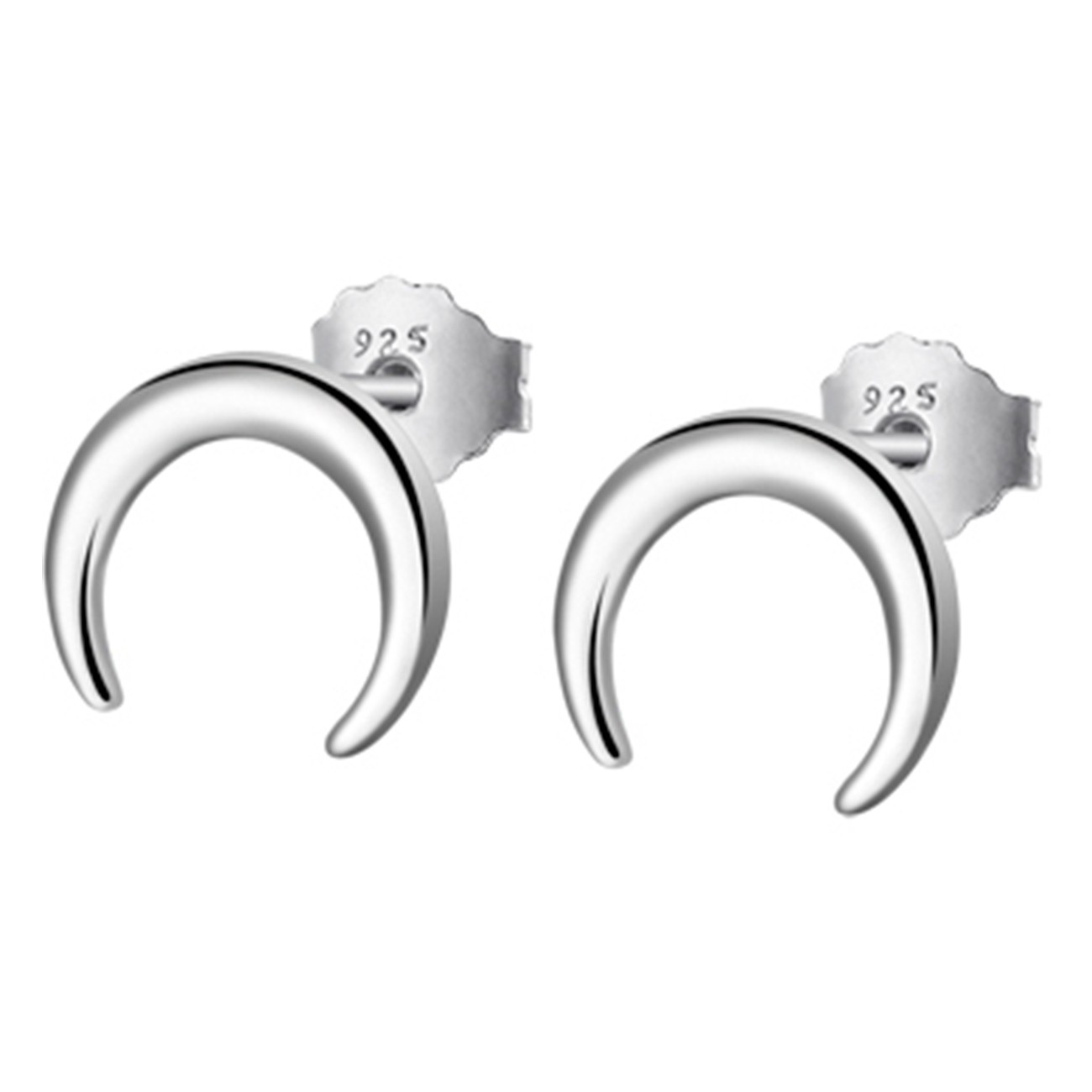 LOTUS Silver - Damen Ohrring Mond mit Ohrstecker aus 925 Silber JLP1795-4-1