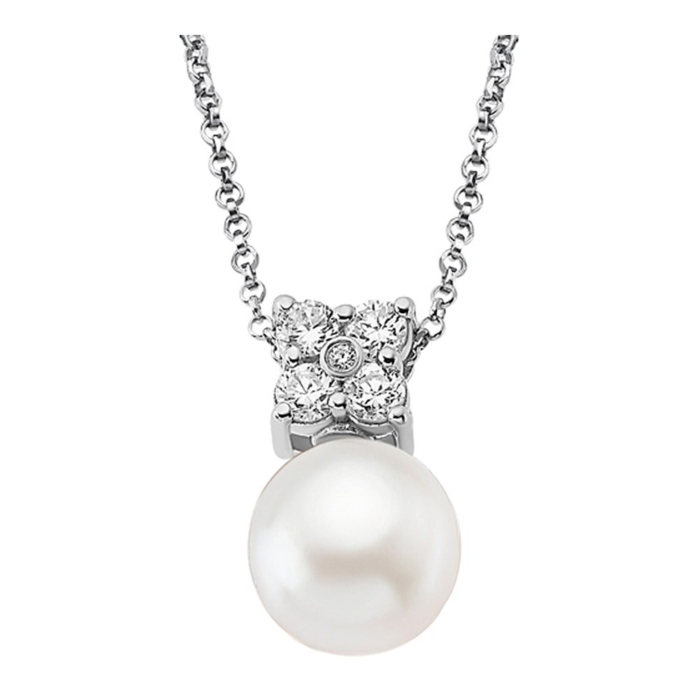 LOTUS Silver Halskette Perle 925 Silber LP1803-1/1 Zirkonia Pearls JLP1803-1-1