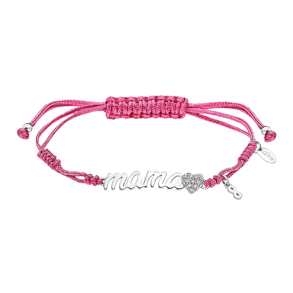 LOTUS Silver Armband Mama Herz 925 Silber LP1808-2/2 rosa Zirkonia JLP1808-2-2