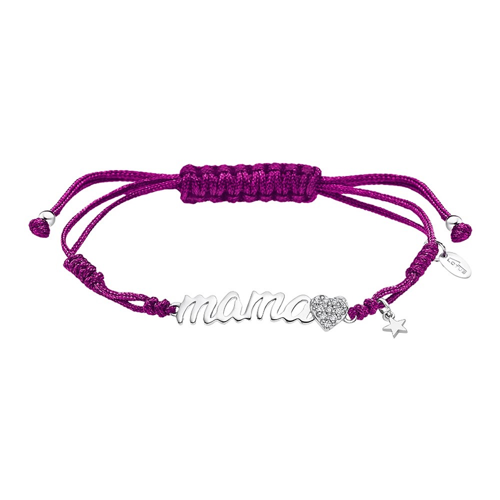 LOTUS Silver Armband Mama Herz 925 Silber LP1808-2/4 lila Zirkonia JLP1808-2-4