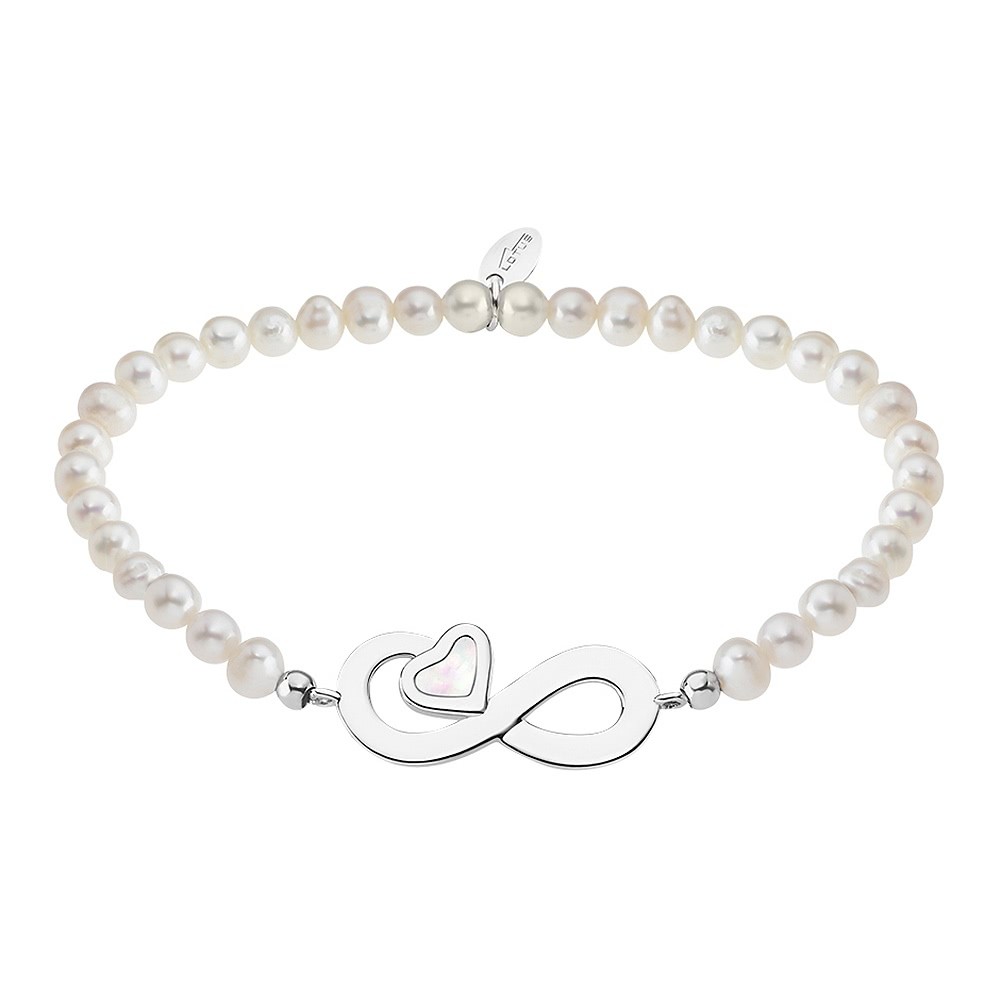 LOTUS Silver Armband Unendlich Herz 925 Silber LP1854-2/2 Perlen JLP1854-2-2