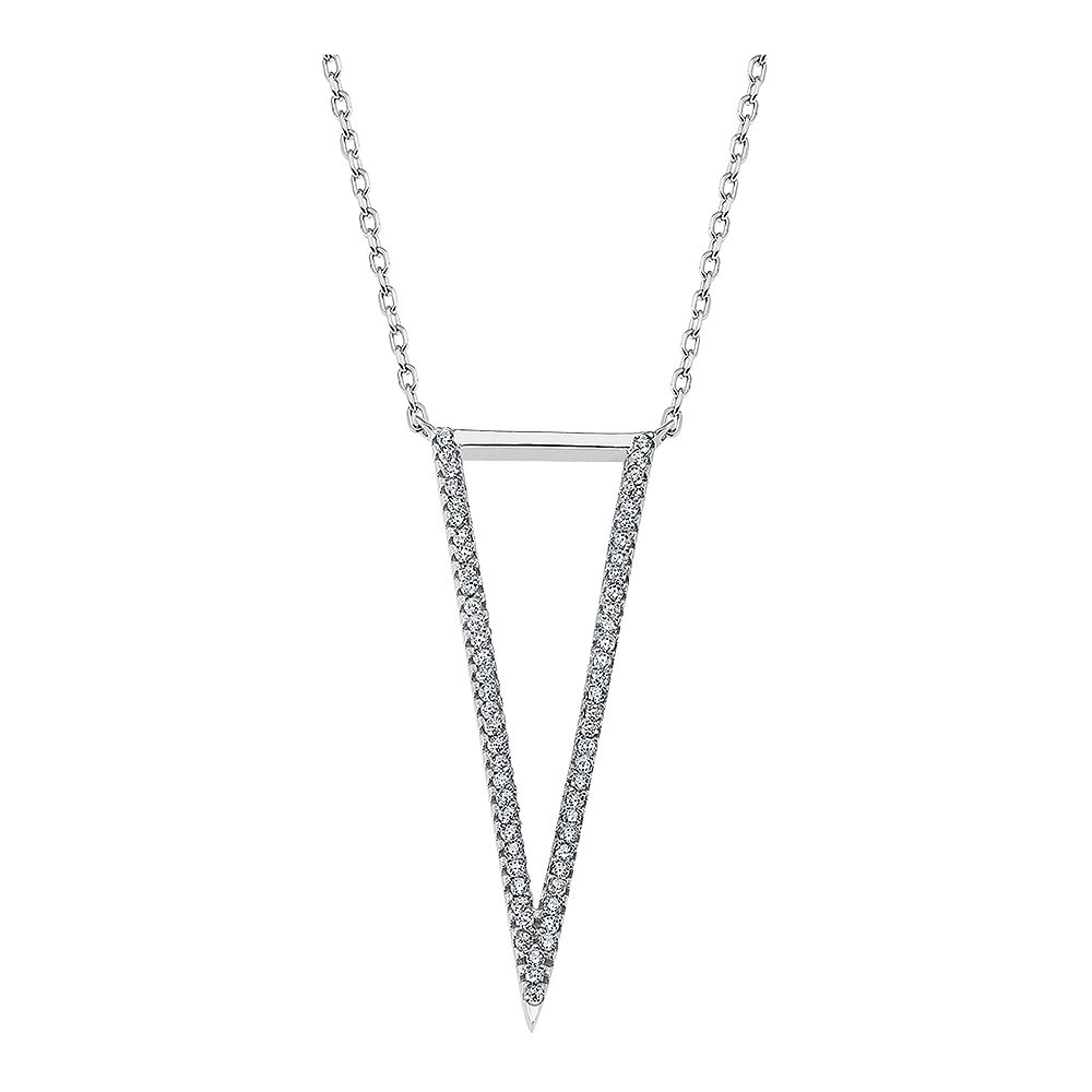 LOTUS Silver Halskette Dreieck 925 Silber LP1913-1/1 weiß Zirkonia JLP1913-1-1