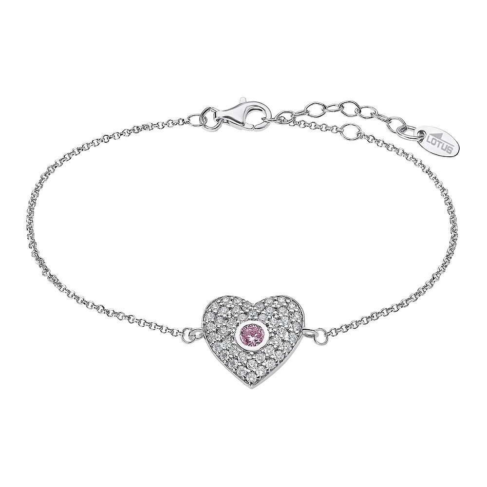 LOTUS Silver Armband Herz 925 Silber LP1942-2/1 weiß rosa Zirkonia JLP1942-2-1