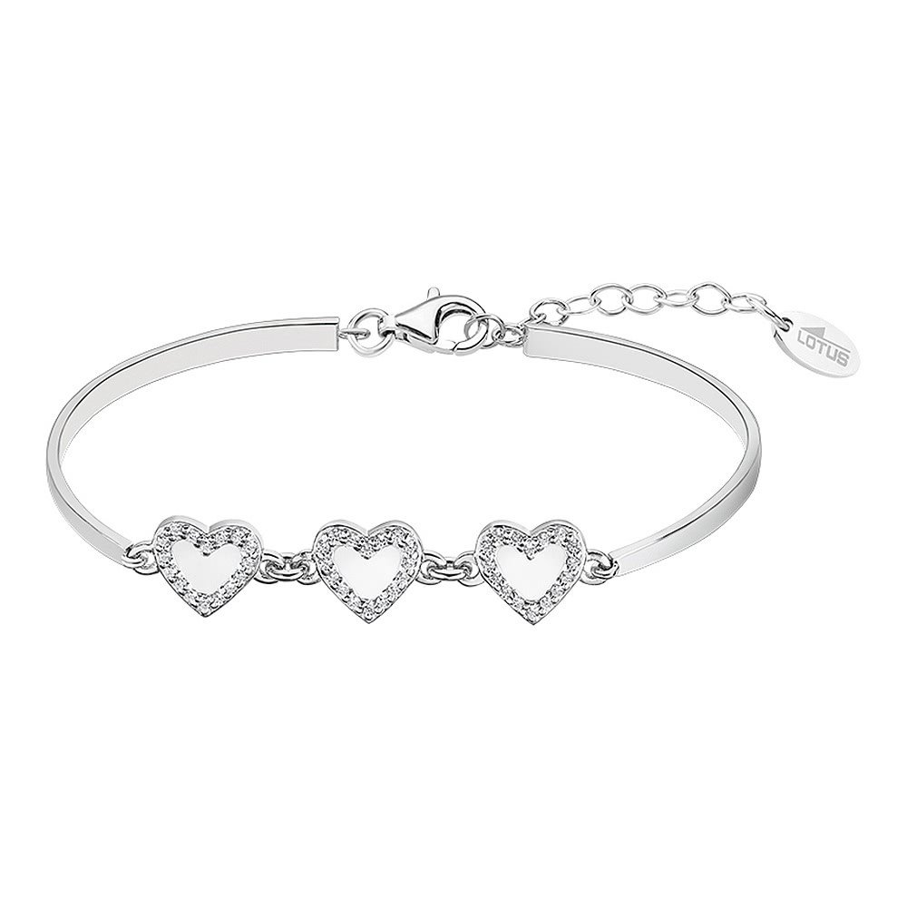 LOTUS Silver Armband Herz 925 Silber LP1945-2/1 weiß Zirkonia Trendy JLP1945-2-1