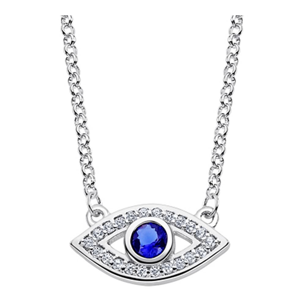 LOTUS Silver Halskette Auge Horus SILBER LP1971-1/1 blau Zirkonia JLP1971-1-1