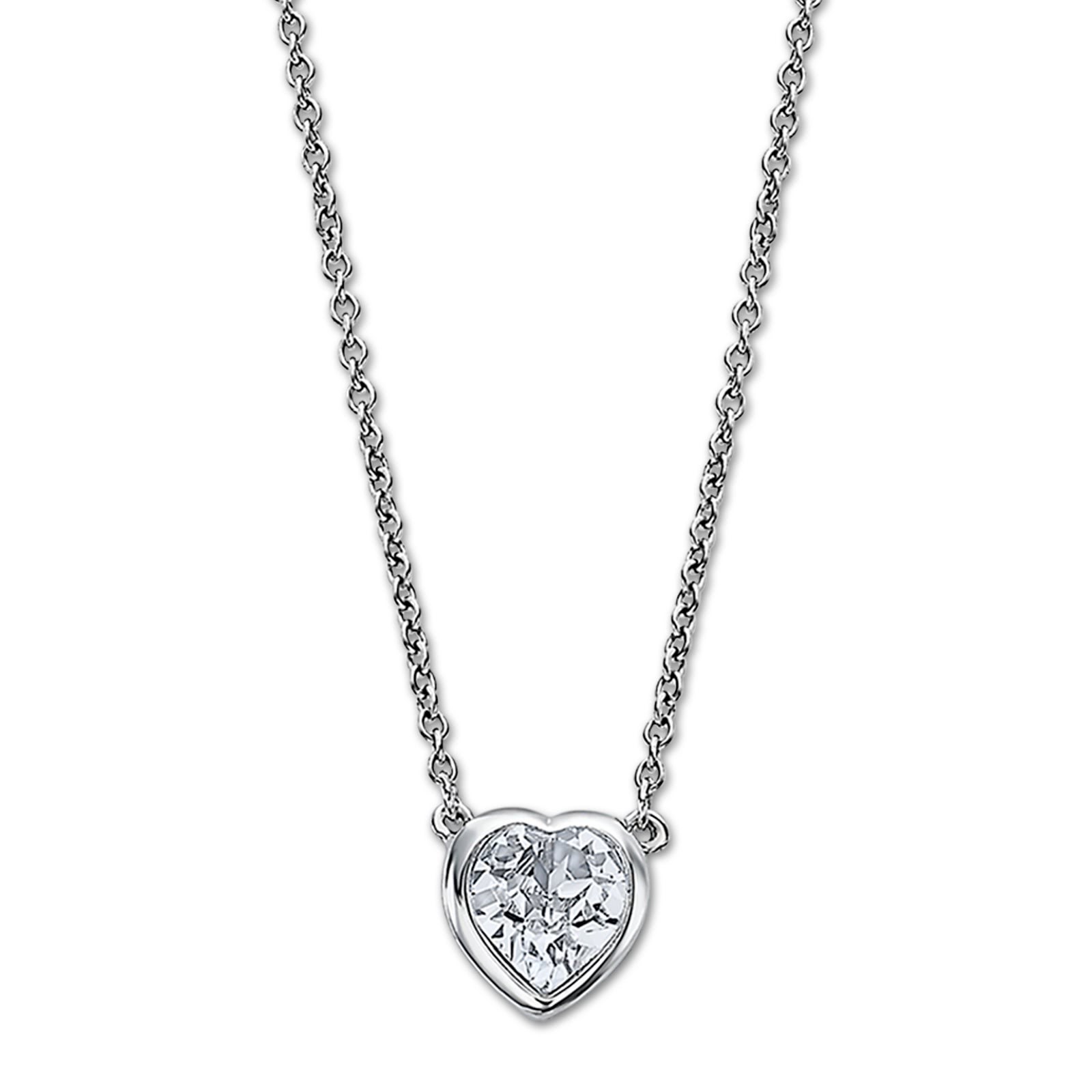 LOTUS Silver Halskette Herz 925 Silber Zirkonia Charming Lady JLP2000-1-1