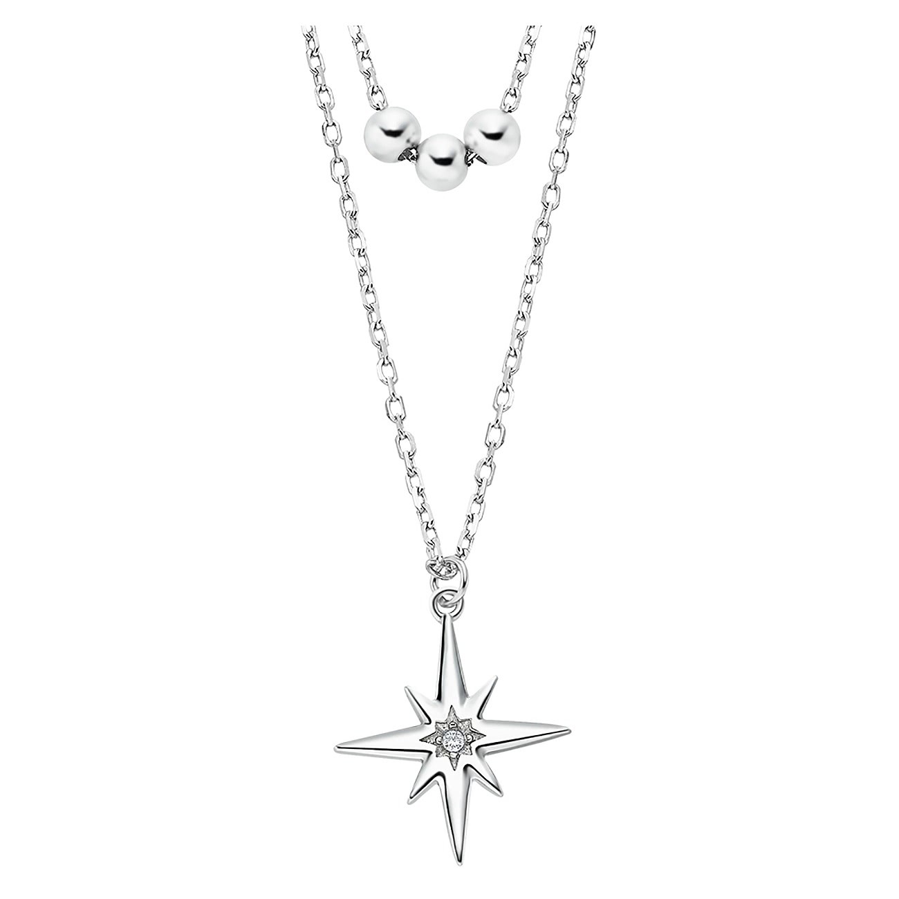 LOTUS Silver Halskette Zirkonia Stern 925 Silber Lotus Silver Trendy JLP3048-1-1