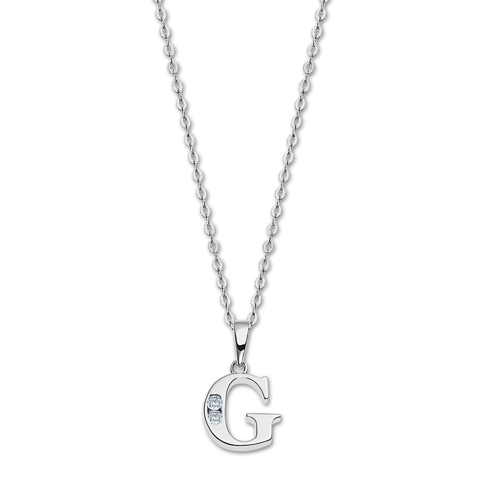 LOTUS Silver Halskette Buchstabe G 925 Silber Lotus Silver Trendy JLP3054-1-G