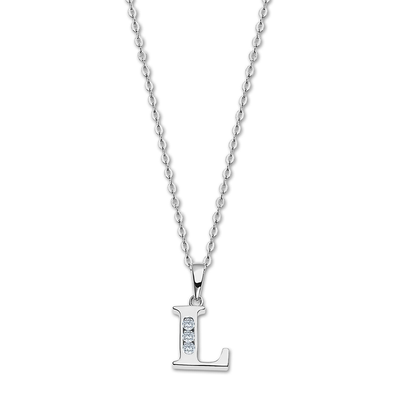 LOTUS Silver Halskette Buchstabe L 925 Silber Lotus Silver Trendy JLP3054-1-L