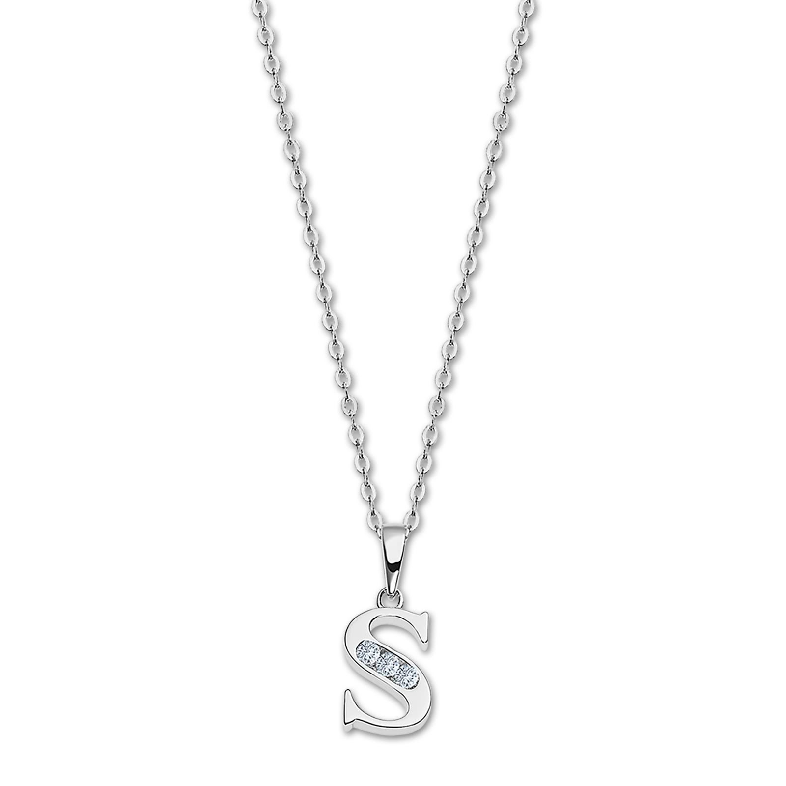 LOTUS Silver Halskette Buchstabe S 925 Silber Lotus Silver Trendy JLP3054-1-S