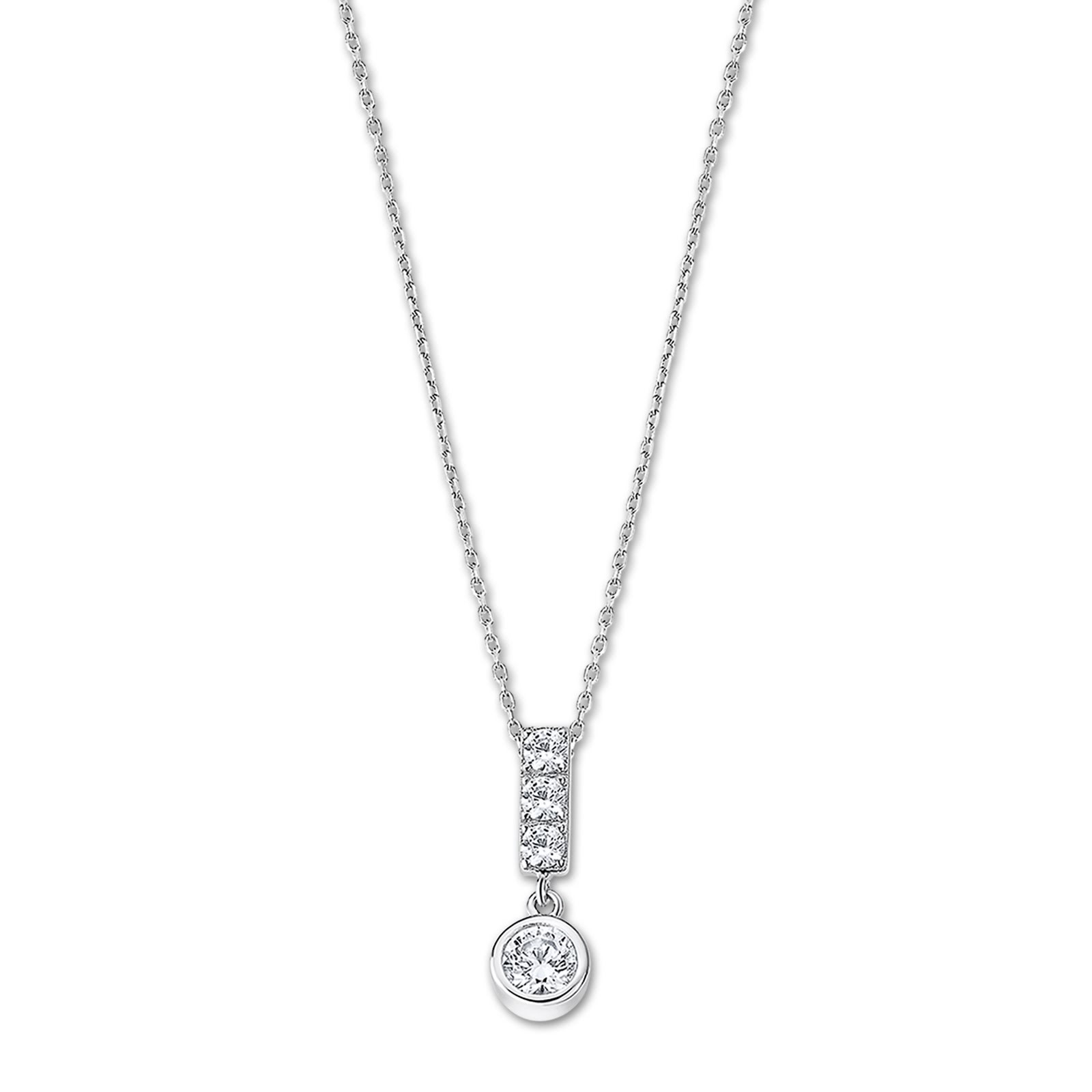 LOTUS Silver Halskette 925 Silber weiß Zirkonia Pure Essential JLP3083-1-1