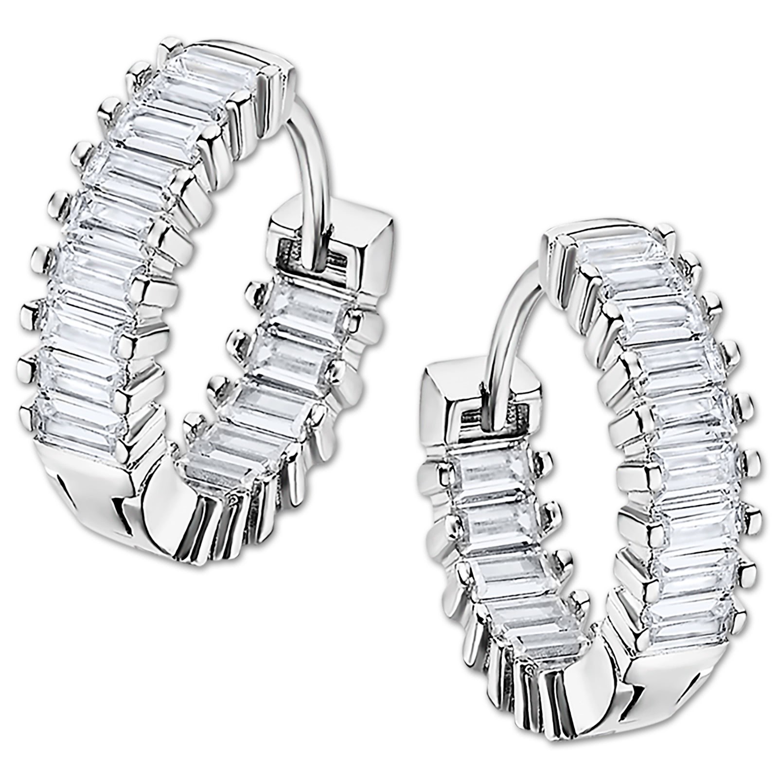LOTUS Silver Creolen Zirkoniastein 925 Silber Pure Essential JLP3115-4-1