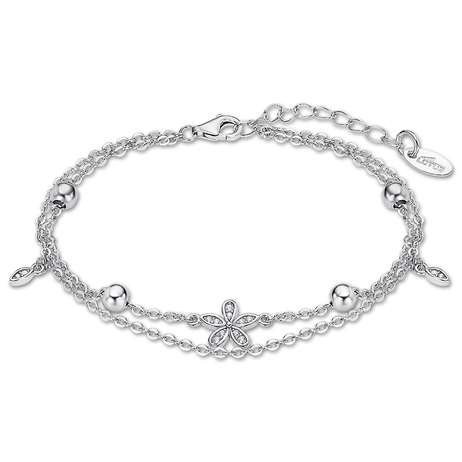 LOTUS Silver Armband Blume Kugeln 925 Silber Zirkonia Silver IT Girl JLP3178-2-1