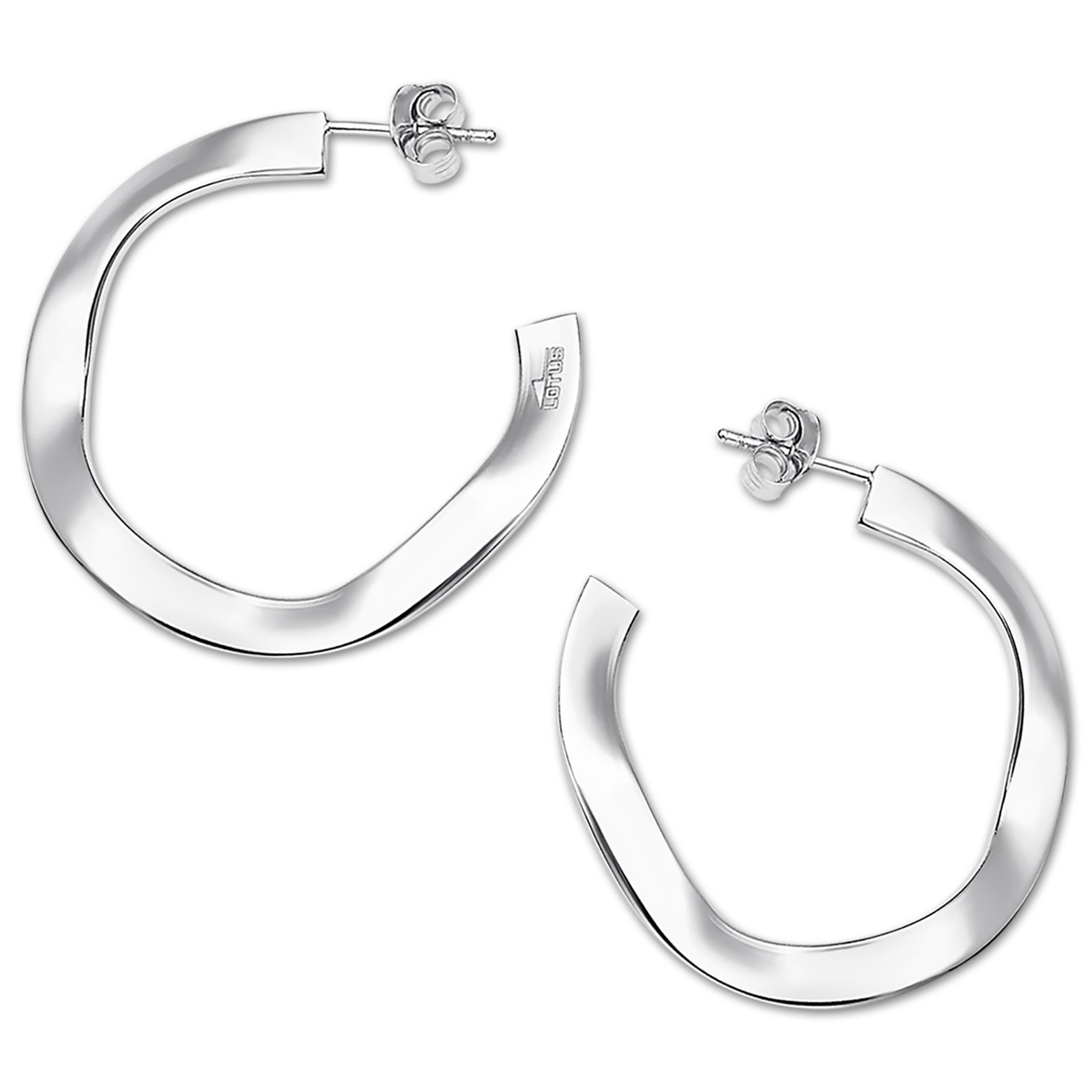 LOTUS Silver Creolen Kreis 925 Silber Lotus Silver Trendy JLP3187-4-1