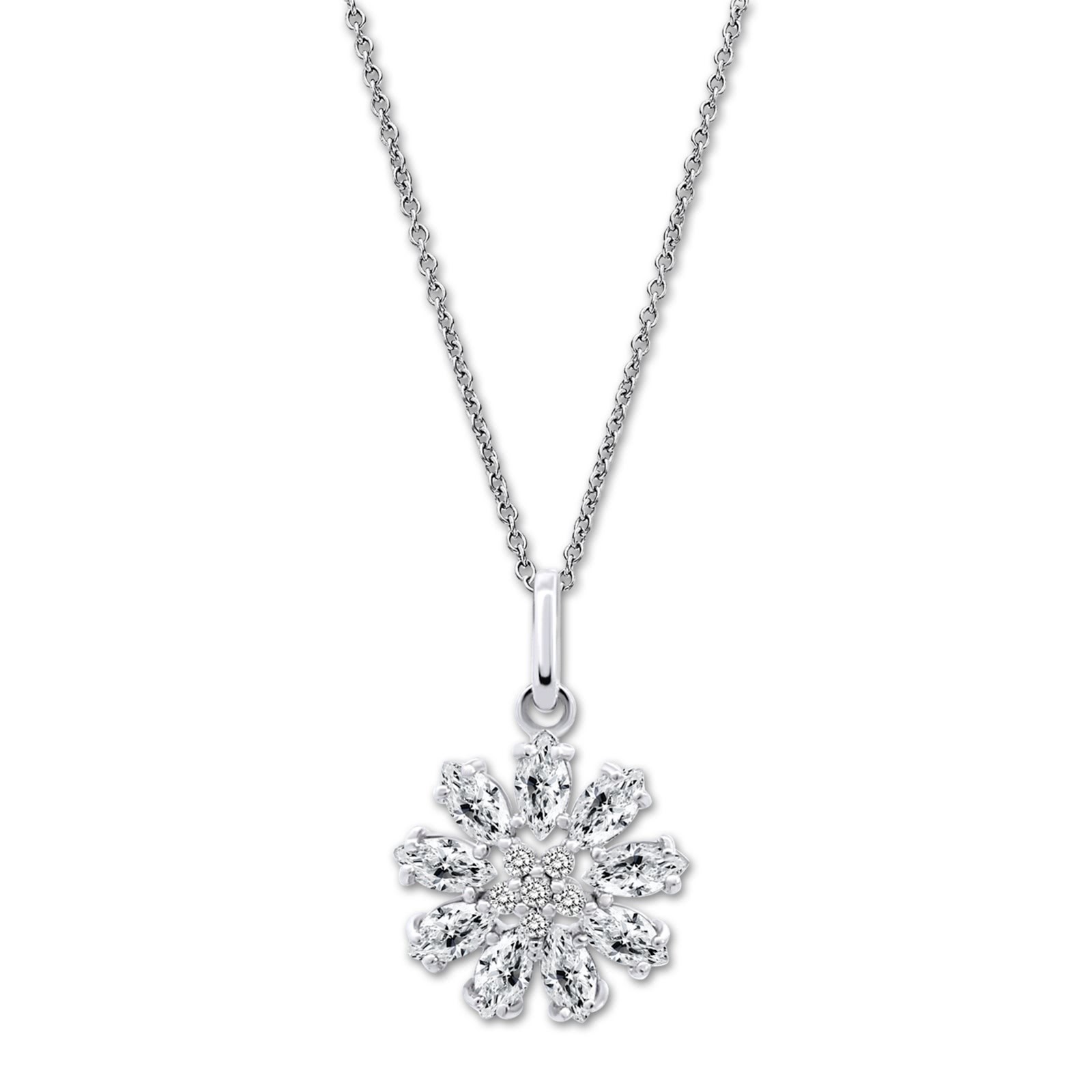 LOTUS Silver Halskette Blume 925 Silber Lotus Silver Trendy JLP3560-1-1