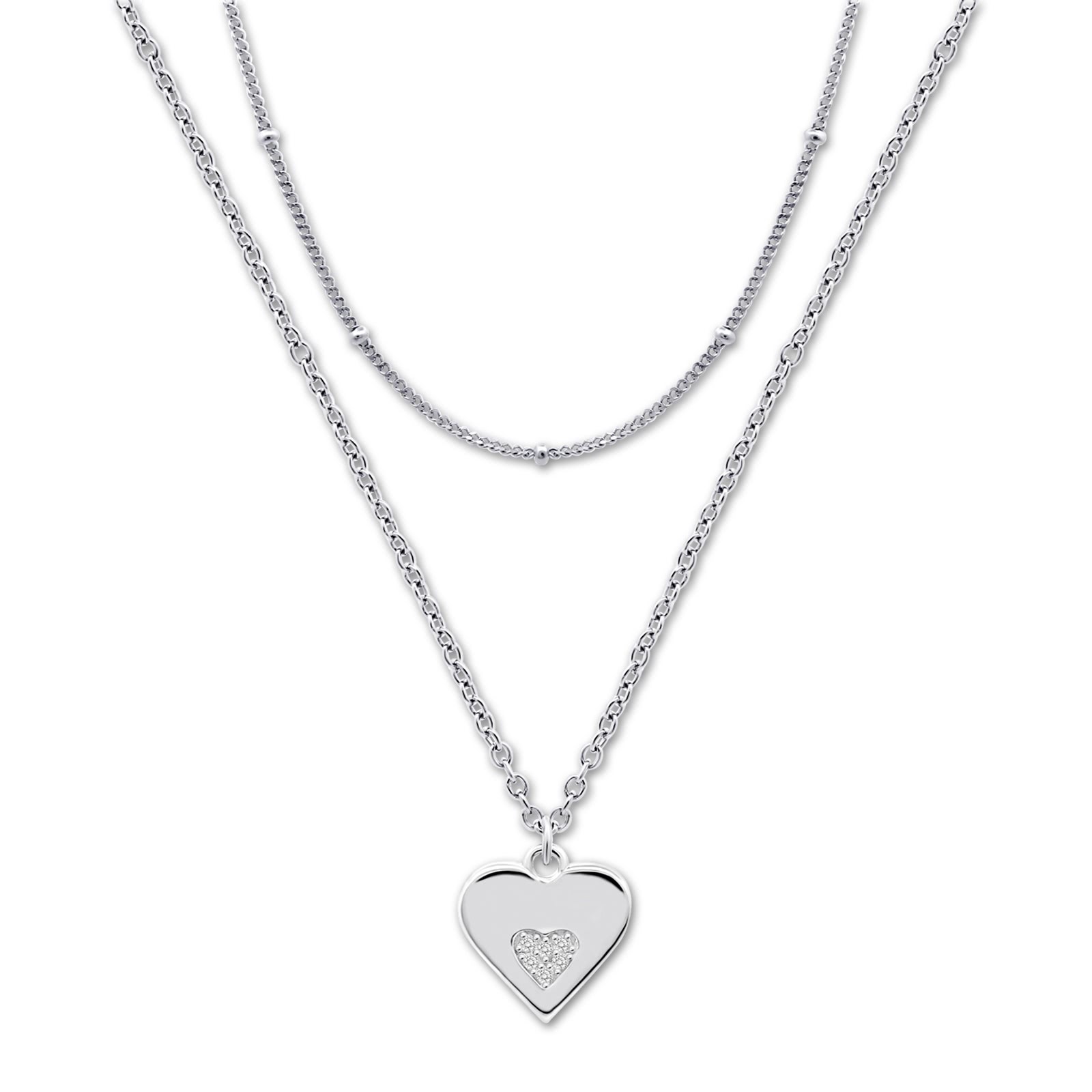 LOTUS Silver Halskette Herz 925 Silber Lotus Silver Moments JLP3604-1-1