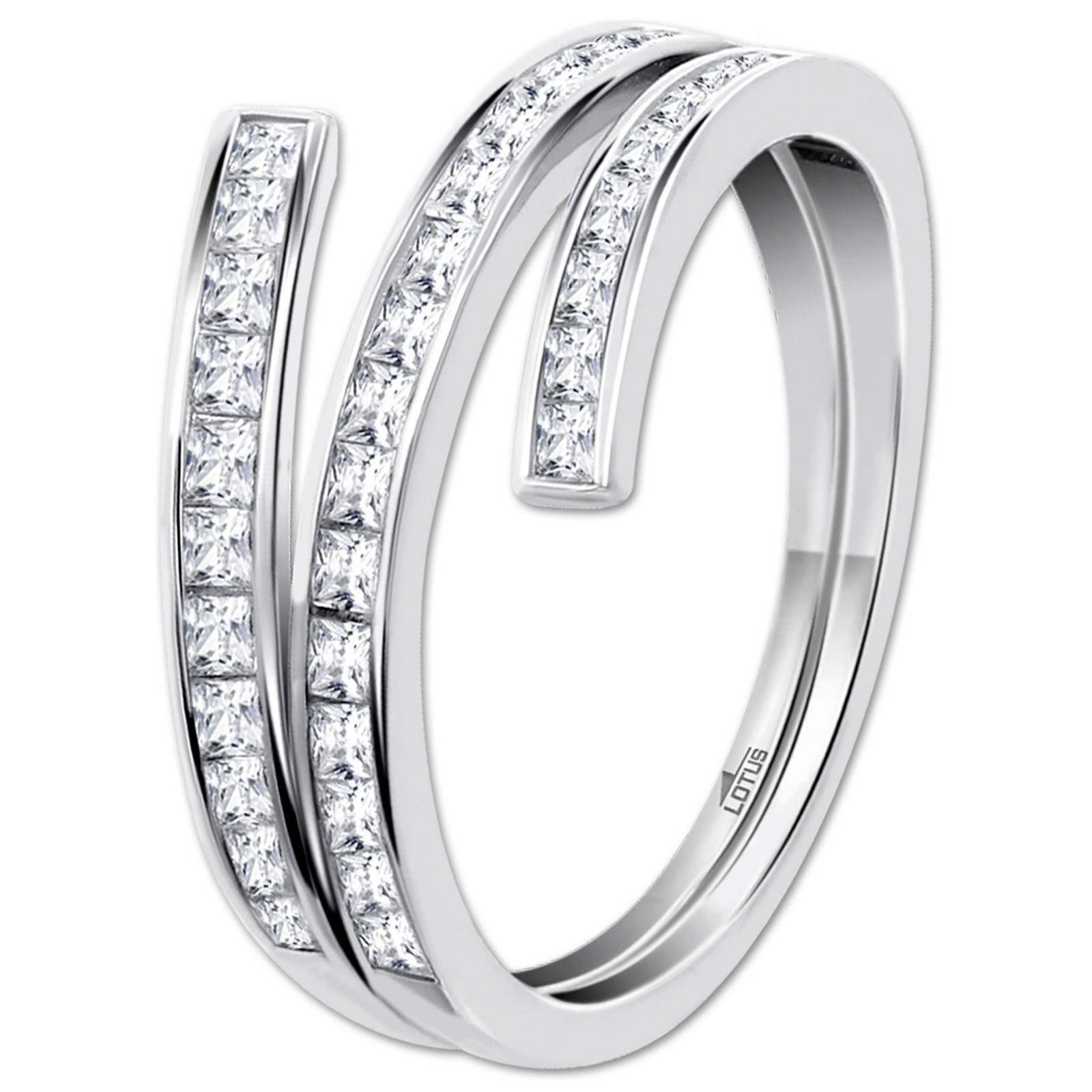 LOTUS Silver Ring Zirkoniastein 925 Silber Lotus Silver Trendy JLP3731-3-112