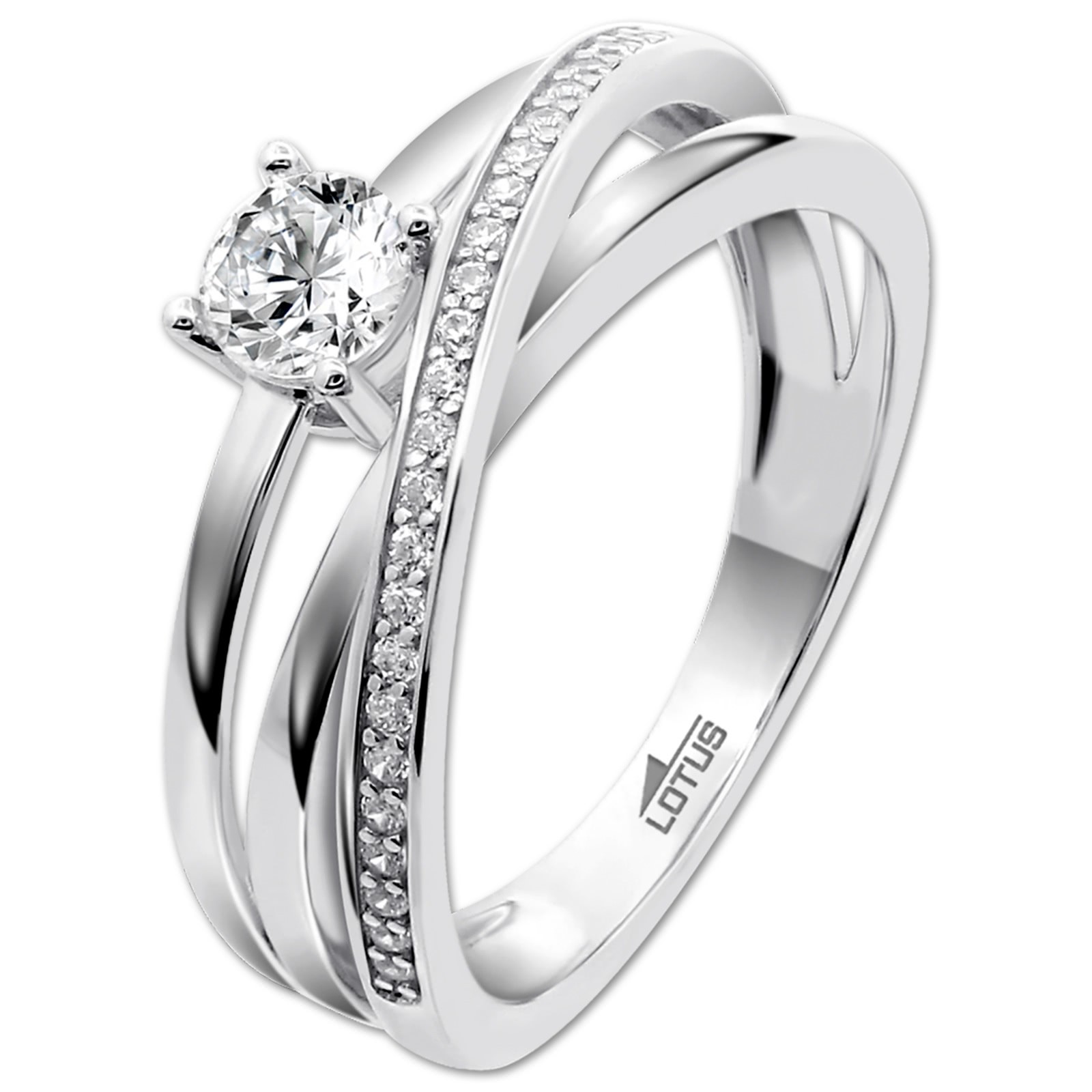 LOTUS Silver Ring Zirkoniastein 925 Silber Lotus Silver Trendy JLP3732-3-112
