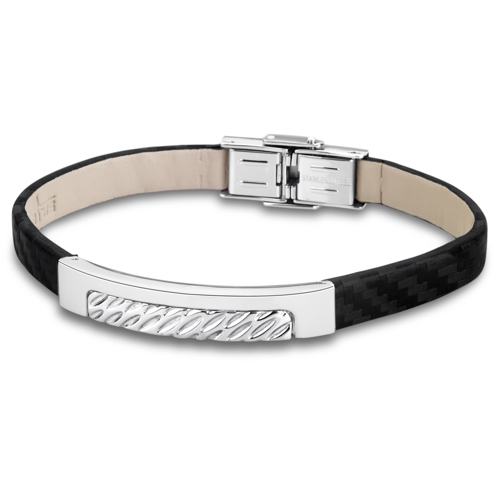 LOTUS Style Herren Armband Men in Black-Kollektion Edelstahl JLS1654-2-1