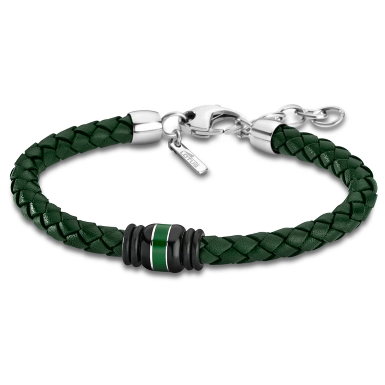 Lotus Style Armband Herren Edelstahl silber, grün LS1814-2/3 Urban JLS1814-2-3