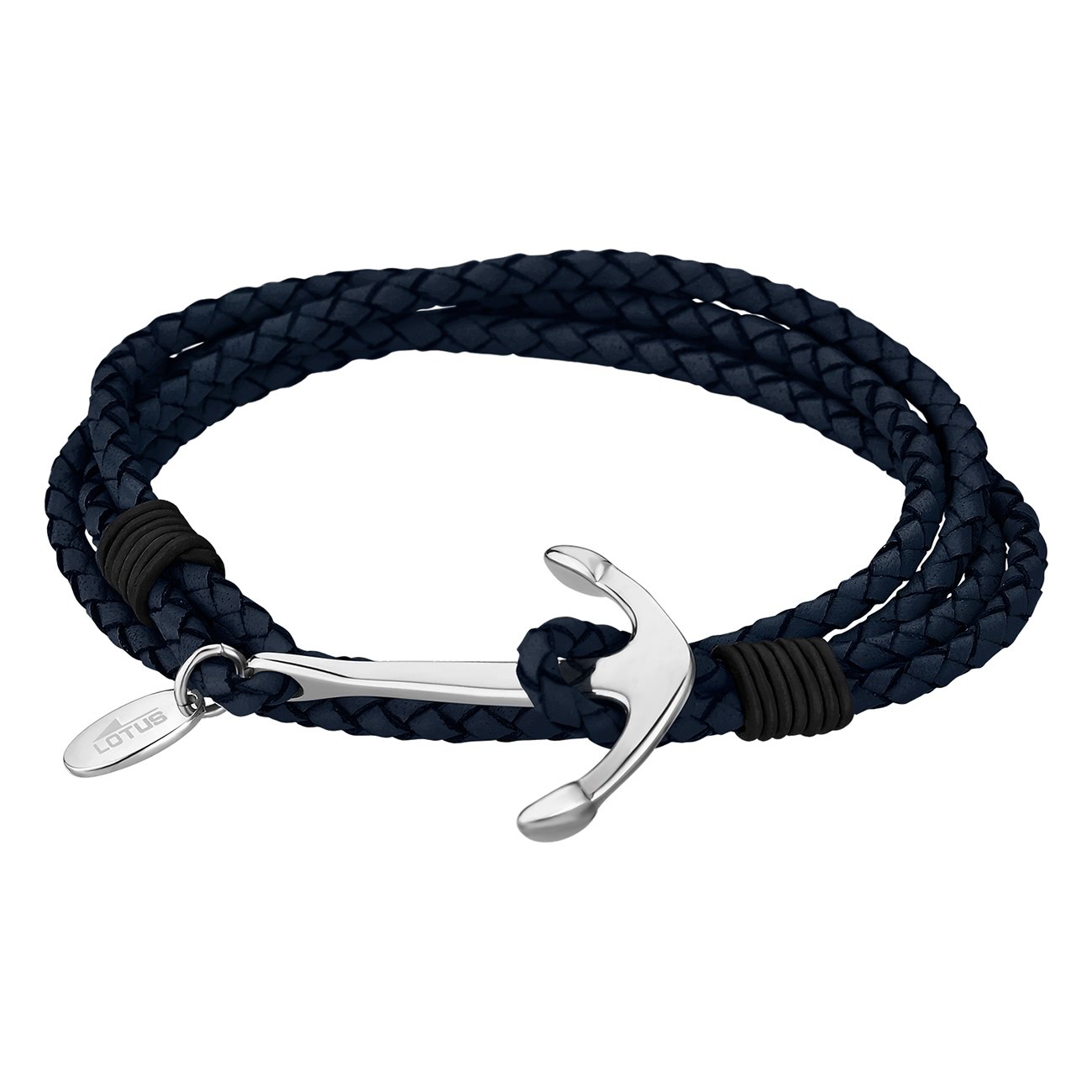 LOTUS Style Armband Anker Herren LS1831-2/2 Leder blau-silber JLS1831-2-2