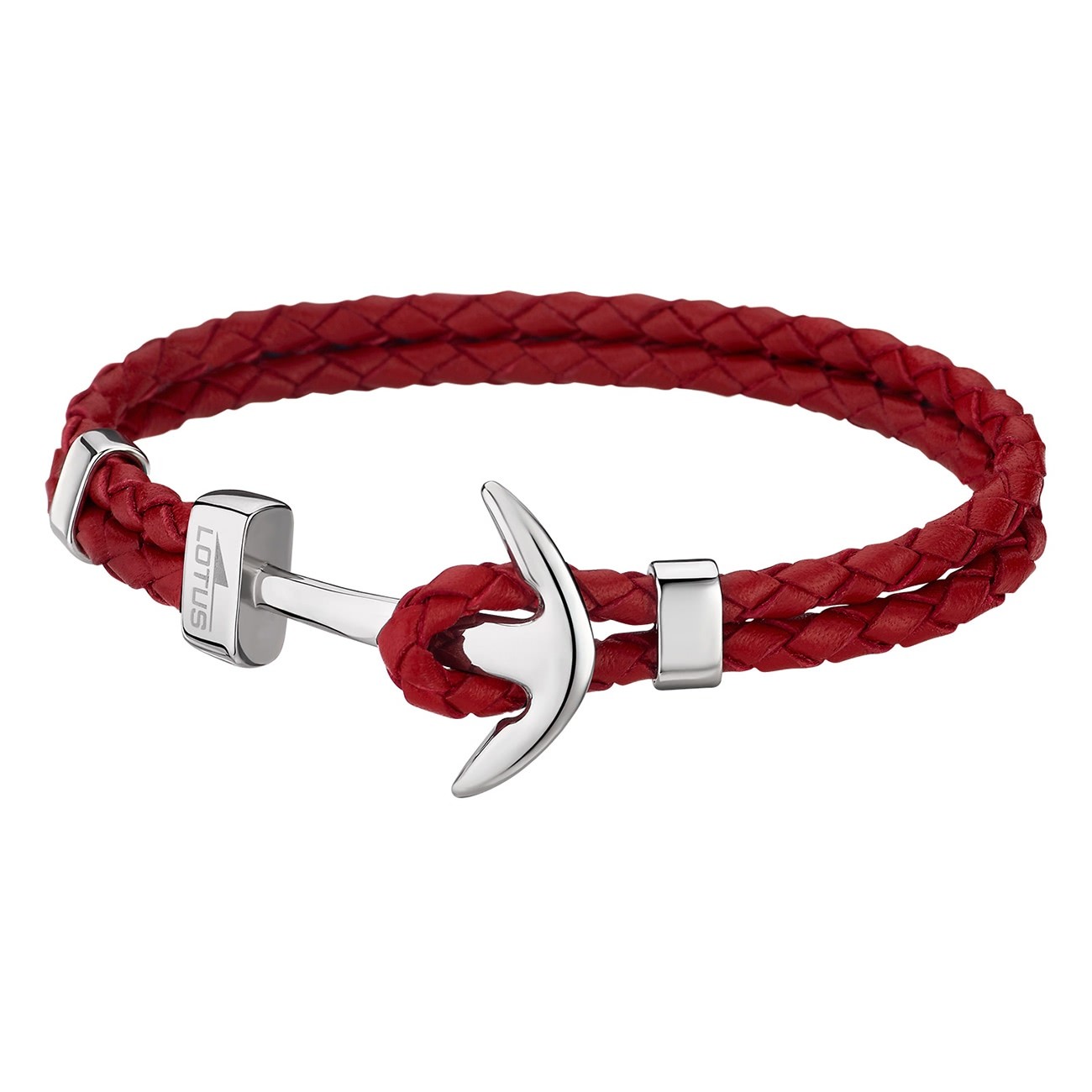 LOTUS Style Armband Herren Leder rot LS1832-2/2 Anker Schmuck JLS1832-2-2