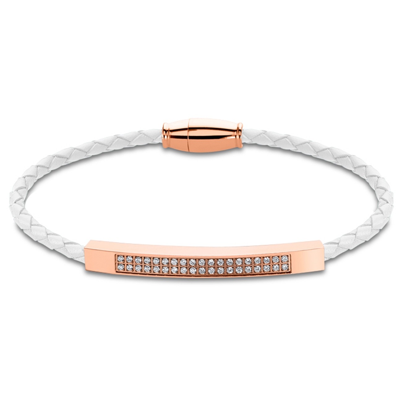 LOTUS Style Armband LS2004-2/1 Damen Leder weiß rosegold Urban JLS2004-2-1