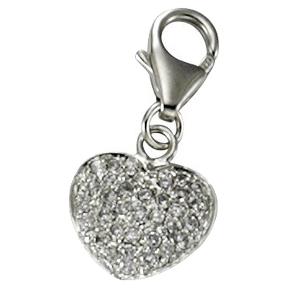 KISMA Schmuck Charms Anhänger Herz Silber 925 Charm KIC0118-023