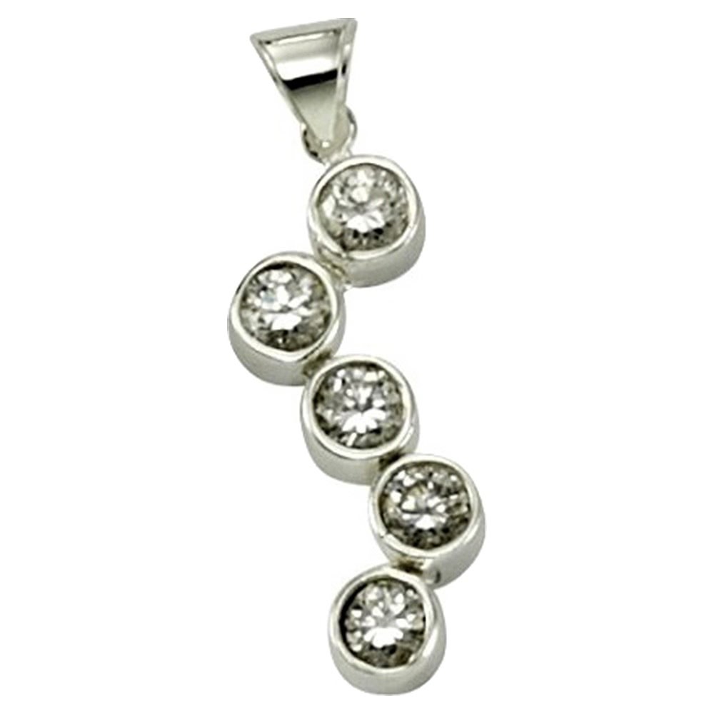 KISMA Schmuck Anhänger für Ketten weiß Sterling Silber 925 KIH0107-020