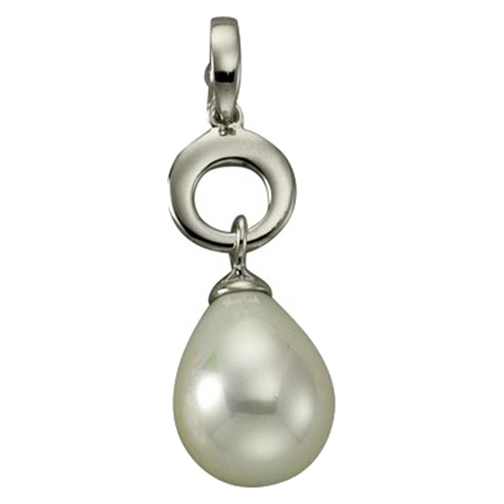 KISMA Schmuck Anhänger Perle weiß für Ketten Silber 925 KIH0114-020