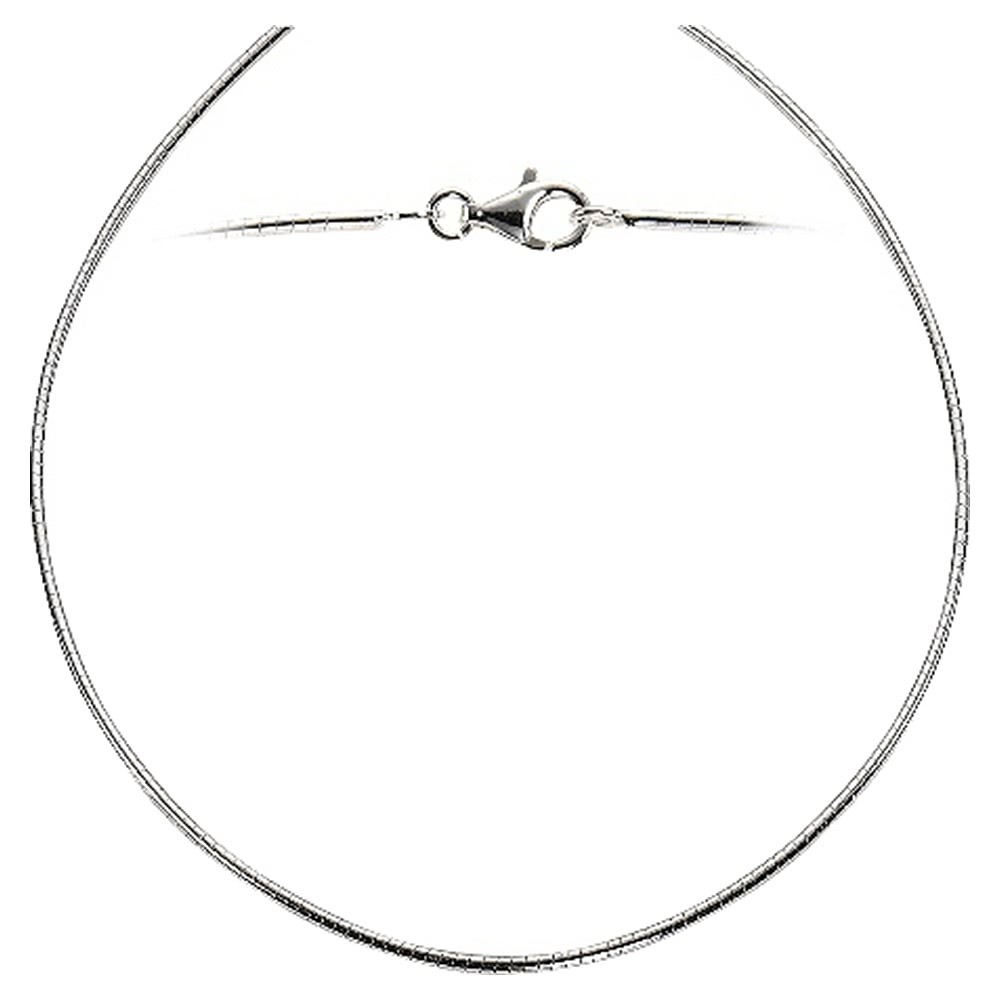 KISMA Collier Omega-Kette Länge 40cm 925er Silber KIK0134-002-40