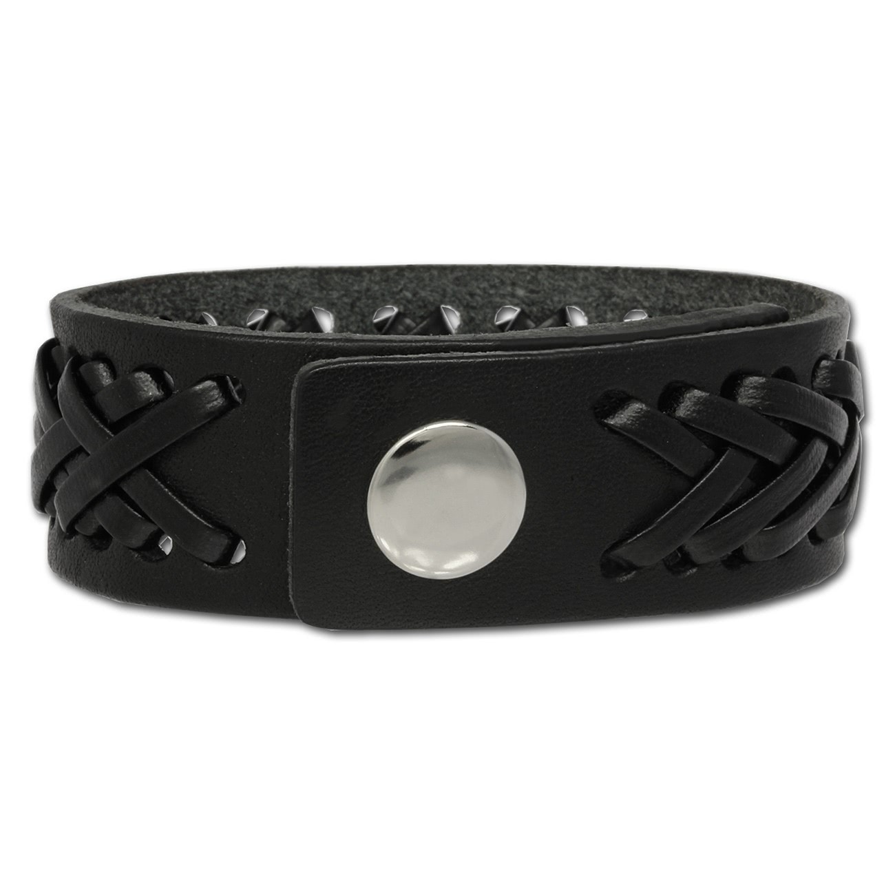 SilberDream Lederarmband schwarz Herren Leder Armband LA5350S