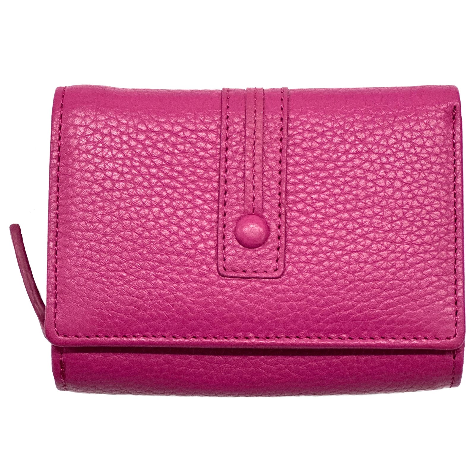 Florence Damen-Portemonnaie fuchsia pink Echtleder Geldbörse OPF101P4